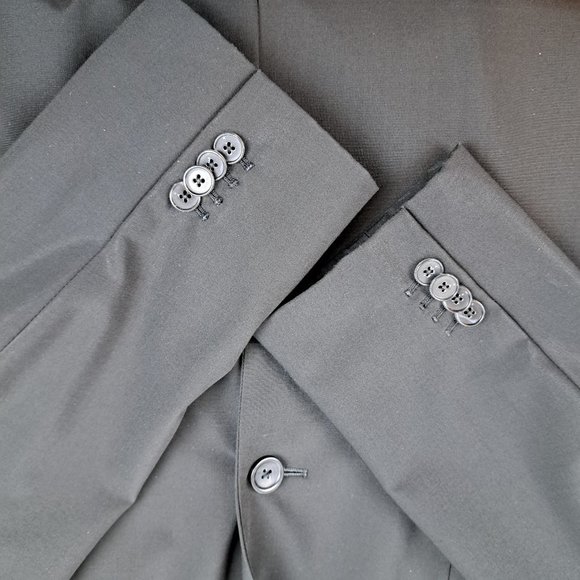 Land's End Black Single Button Closure Wool Blend  Blazer Size 18 Tall - Picture 9 of 15